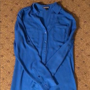 Lightweight Button Down Dress Blouse